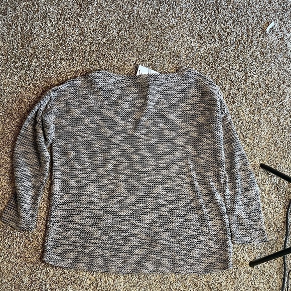 NWT Symmetry 1X black and gray knitted long sleeve sweater - Picture 6 of 6